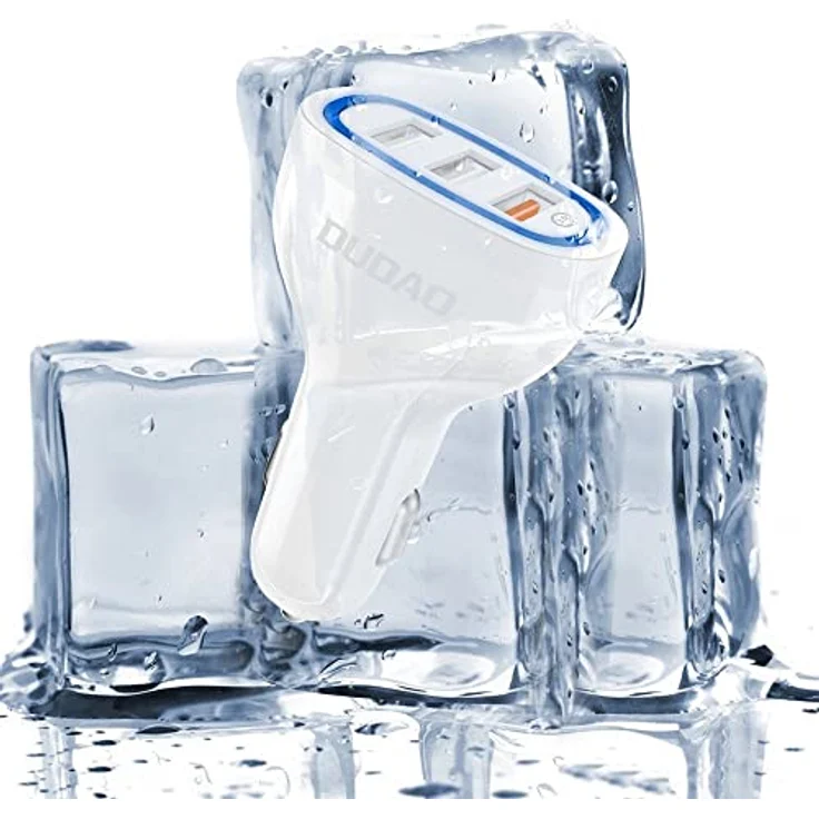 Dudao R7S Multi KFZ-Ladegerät, Quick Charge 3.0 18W mit 3x USB-Anschlüssen, Weiss – Bild 6