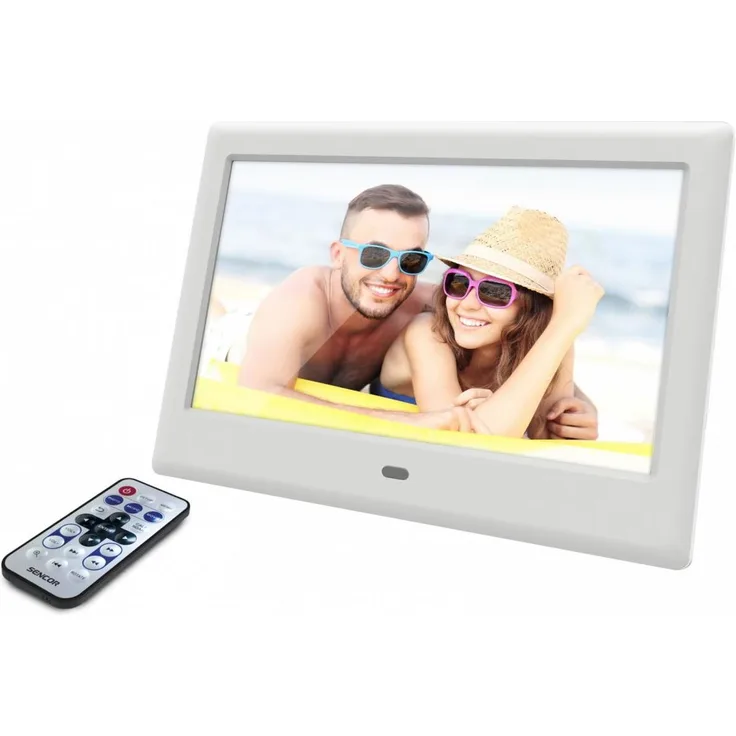 Sencor Digital Photo Frame SDF 782WH FILM PHOTO FRAME, 7 inches (7", 1024 x 600 Pixel), Digitaler Bilderrahmen, Weiss