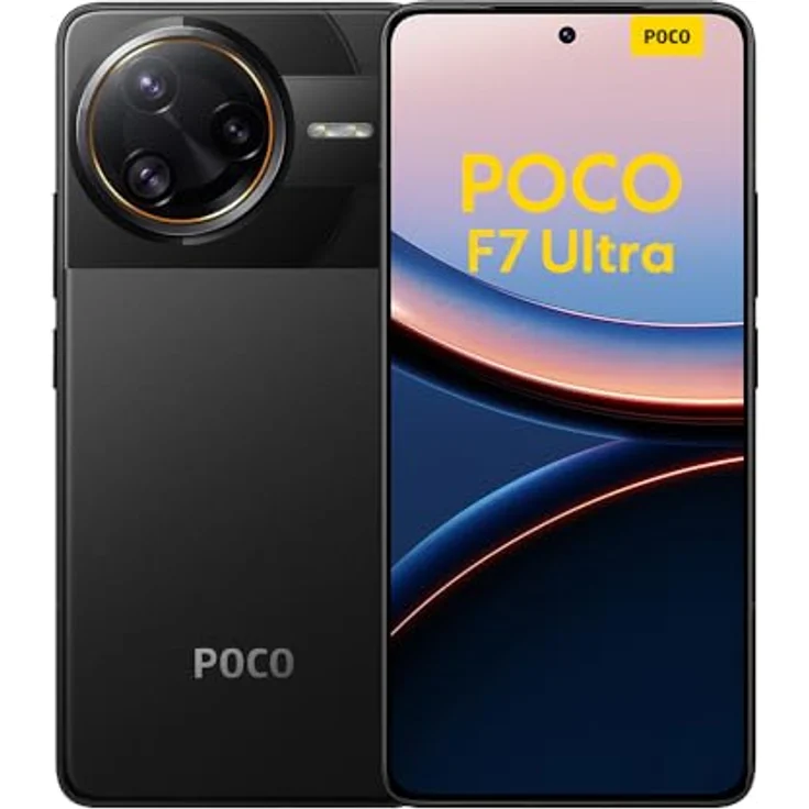 Xiaomi Poco F7 Ultra Smartphone, 12+256GB, Schwarz, 50 MP Kamera, 120Hz AMOLED Display, Snapdragon Flaggschiff-Prozessor, 5300mAh Akku, Dual-SIM – Bild 1