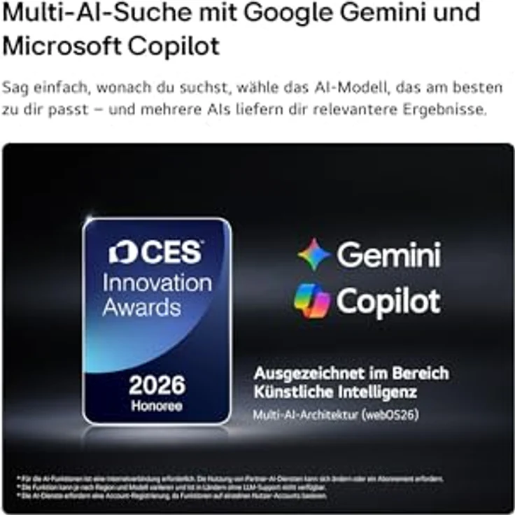 LG OLED55B68LA, 55 Zoll 4K OLED AI TV mit α8 Gen3 4K AI Prozessor, 120Hz, webOS 26, Dolby Vision und Dolby Atmos – Bild 4