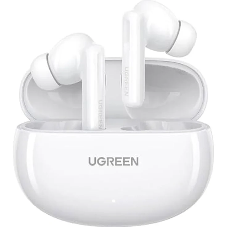Ugreen HiTune T6 Wireless Kopfhörer mit ANC Funktion + Usb-A - Usb-C Kabel - Weiß – Bild 1