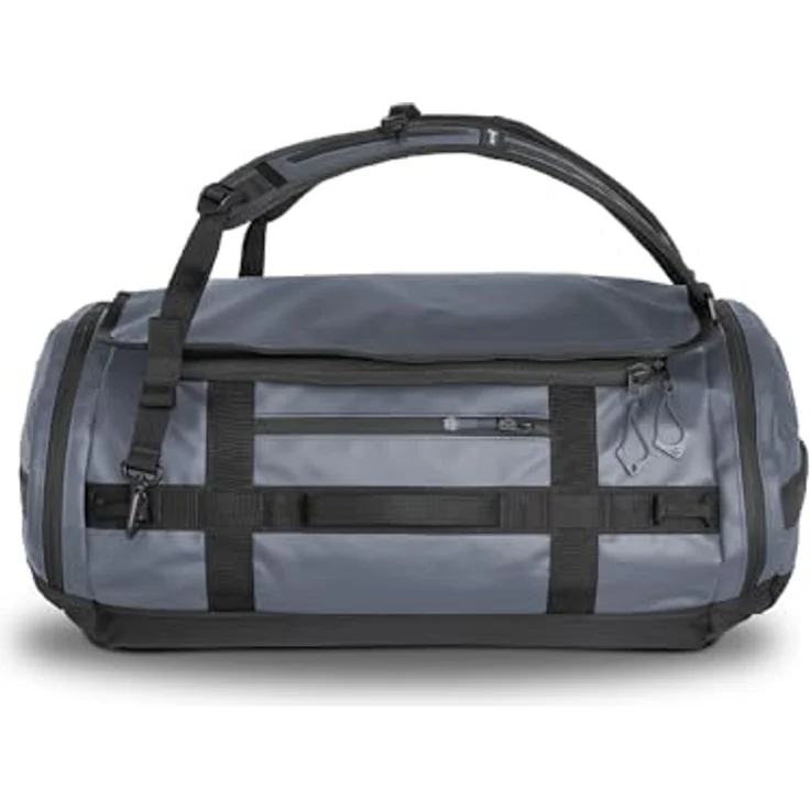 Wandrd CARRYALL Duffel 30L, Fotorucksack und Kameratasche in Aegean Blue, wasserabweisend, mit expandierbarem Bodenfach und Rucksackgurten – Bild 8