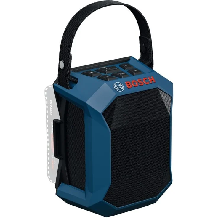 Bosch Professional GPB 18V-1 C, Bluetooth-Lautsprecher mit Multi-Speaker Sound und USB-C-Anschluss, kompakt und tragbar, Lieferung im Karton – Bild 1