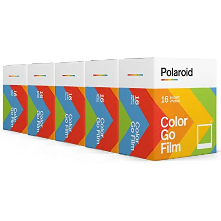 Polaroid Go Color Film - 80 Fotos - 5 Doppelpackungen Großpackung Film (6205) - Nur kompatibel mit Polaroid Go Kamera – Bild 1