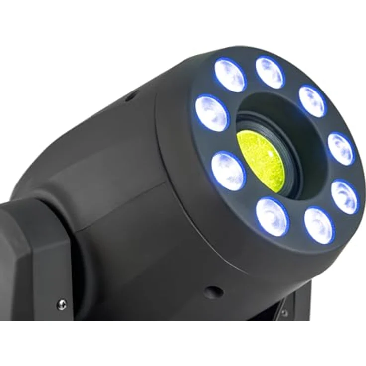 EUROLITE LED TMH-H180 Hybrid Moving-Head Spot/Wash COB | LED-Moving-Head Hybrid Spot/Wash mit rotierenden Gobos, Farbrad, Prisma und QuickDMX-Buchse – Bild 5