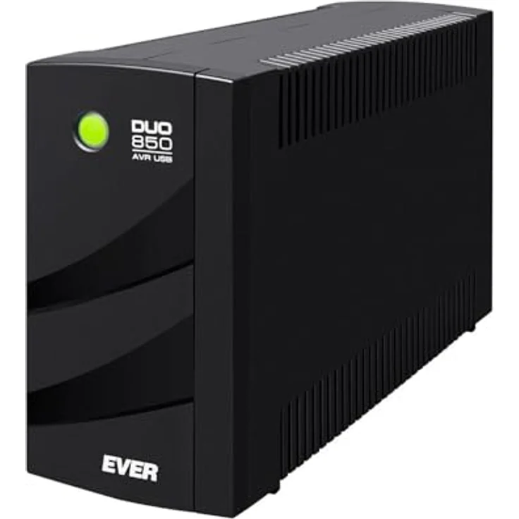 Ever Duo 850 PL AVR USB, Line-interaktive USV mit 550 Watt Ausgangsleistung, Sinuswellen-Ausgang und USB 2.0-Anschlüssen – Bild 1