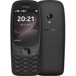 Nokia 6310 Dual SIM Black, Smartphone mit klassischem Snake-Spiel und kabellosem FM-Radio