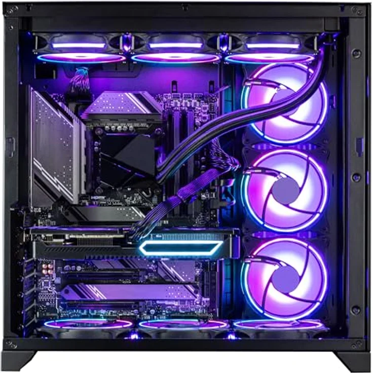 Captiva PC Highend Gaming R90-357, Ryzen 9 9950X3D/RTX5070 Ti 16GB GDDR7/SSD 2TB/64GB/WLAN/Windows 11 Home 64-bit, schwarz – Bild 4