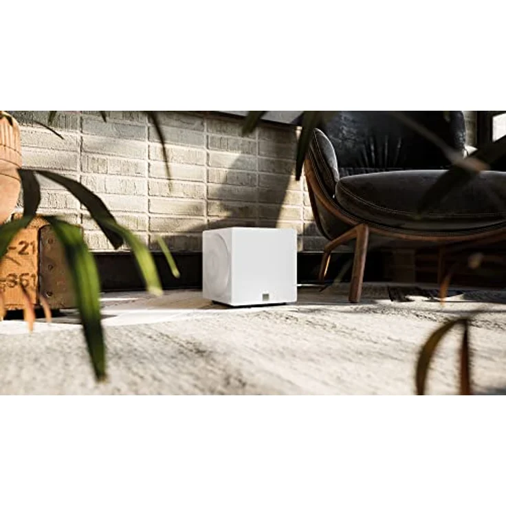 SVS 3000 Mikro-versiegelter Subwoofer mit voll aktivem Dual-Treiber, 20,3 cm (8 Zoll), Klavierweiß glänzend – Bild 3