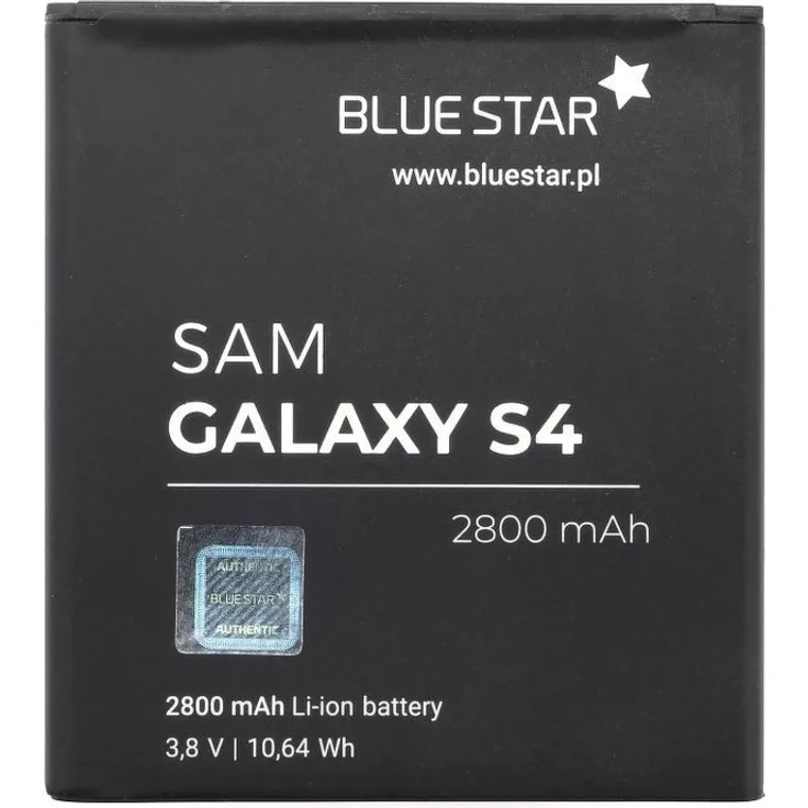 BlueStar Akku Ersatz für Samsung Galaxy S4 I9500, 2800 mAh Li-lon mit Überhitzungsschutz und Kurzschlussicherung