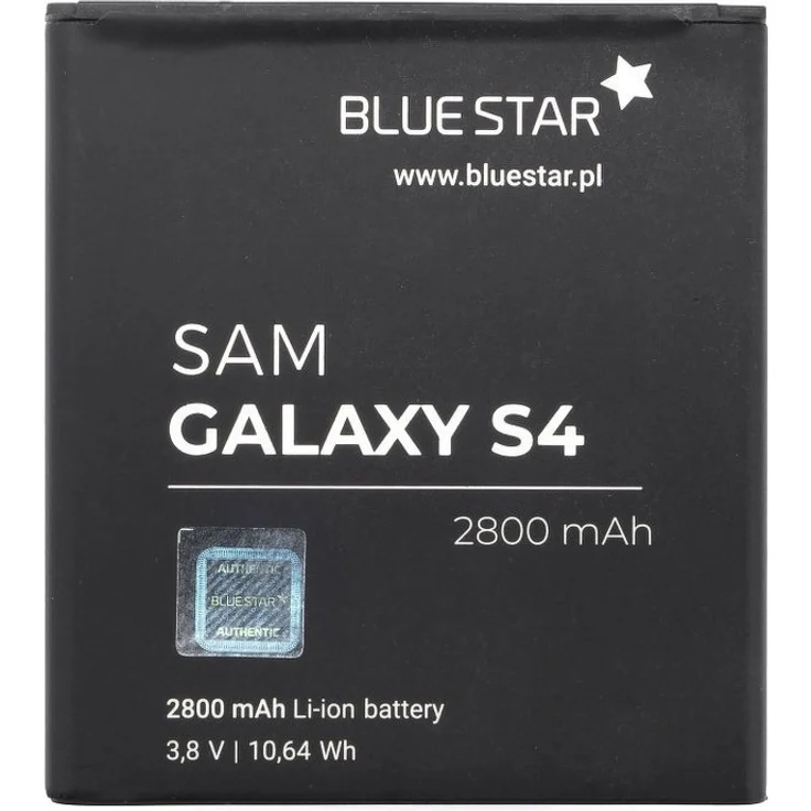BlueStar Akku Ersatz für Samsung Galaxy S4 I9500, 2800 mAh Li-lon mit Überhitzungsschutz und Kurzschlussicherung