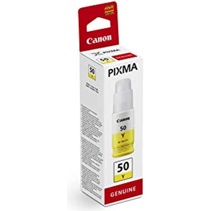 Canon GI-50 Y Original Tintenbehälter (Nachfülltinte für Canon PIXMA MegaTank Serie, Modelle PIXMA GM2050--G6050--G5050) gelb – Bild 3