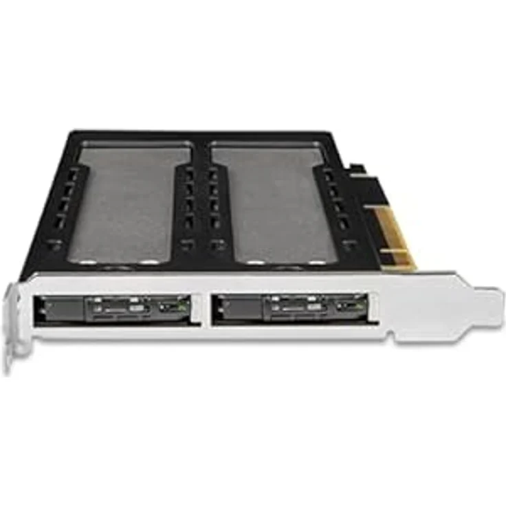 Icy Dock ToughArmor 2x M.2 NVME to PCIe 4. card bifurcation w/tra, SSD + Festplatte Zubehör – Bild 2