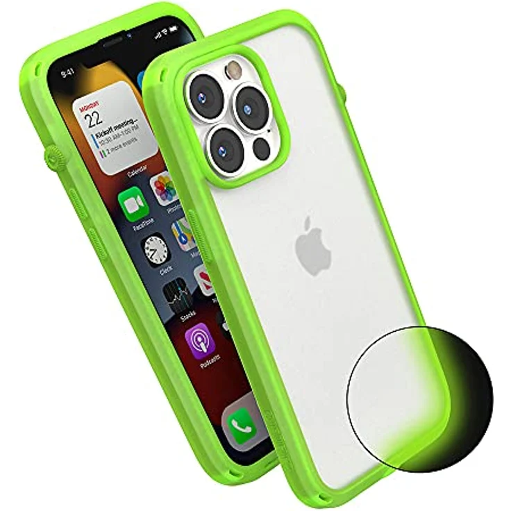 Catalyst Influence Case für Apple iPhone 13 Pro, grüne Smartphone Hülle mit Fallschutz und innovativem Drehknopf – Bild 1