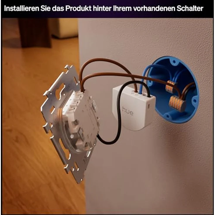 PHILIPS Hue Wandschaltermodul, Smart Schalter für Lampen mit App- & Sprachsteuerung, Netzbetrieb, Weiß – Bild 6