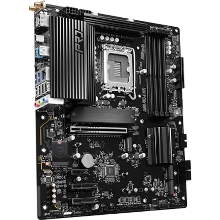 ASRock Z890 Pro-A W 90-MXBP60-A0UAYZ, ATX Mainboard für Intel Core Ultra Prozessoren, DDR5 bis zu 9066 MHz, blau – Bild 3