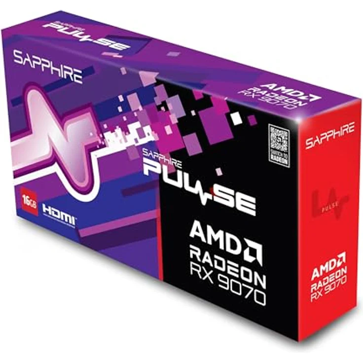 Sapphire Pulse AMD Radeon™ RX 9070 Gaming 16GB Dual HDMI/Dual DP Grafikkarte, RX9070 – Bild 3