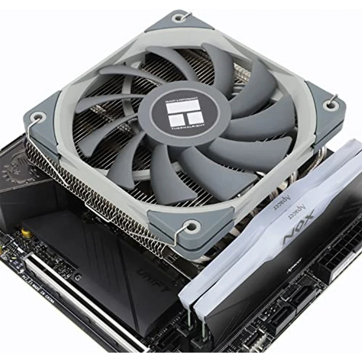 Thermalright AXP120 X67, CPU Kühler mit 12-cm-Radiator und 59 cfm Luftstrom, Schwarz und Grau – Bild 6