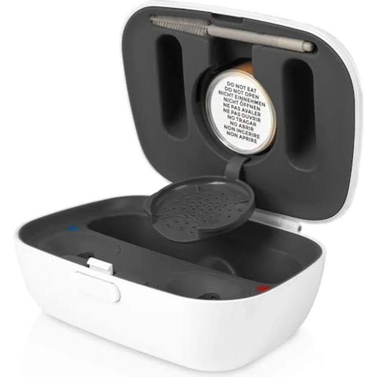 JB White 10x Hörgeräte Trockenkapseln kompatibel mit Phonak, Starkey und Unitron Ladestation, Ladehülle, Charger Case Zubehör | Trockentabs Trockner Tabletten Farbindikator (10 Stück, 3g) – Bild 2