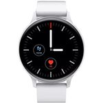 Canyon Badian SW-68 (44.90 mm, Metall), Sportuhr + Smartwatch, IP68 wassergeschützt, für Schwimmer, Herzfrequenzüberwachung, Silikonarmband, anpassbar