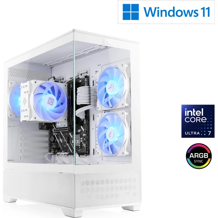 CSL-Computer Gaming PC M13380H, Intel Core Ultra 7 265K (20x 3900 MHz), 32 Go DDR5 RAM, 1 TB M.2 SSD - Windows 11 Home