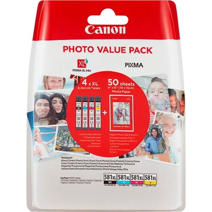 Canon Ink CLI-581XL Bk-C-M-Y Photo – Bild 2