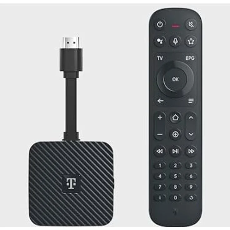 Deutsche Telekom MagentaTV Stick 4K schwarz (2. Generation) mit Fernbedienung und Sprachassistent – Bild 3