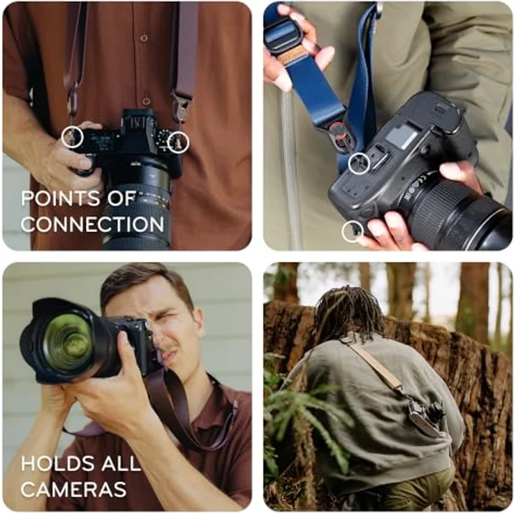 Peak Design Slide Lite Kameragurt, Ocean, konfigurierbar als Schlinge, Nacken- oder Schultergurt, mit Schnellverschluss, 90.7 kg Tragfähigkeit – Bild 4