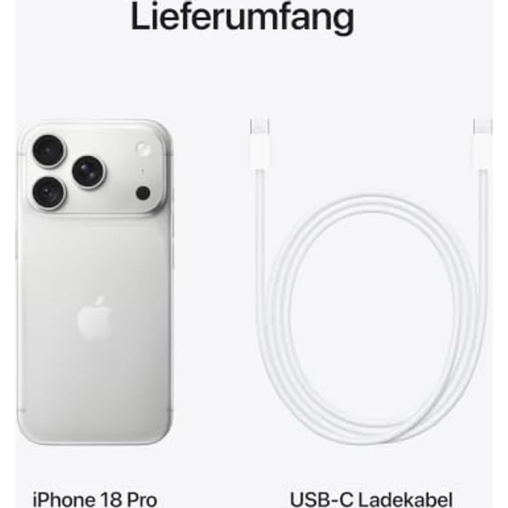 Apple iPhone 18 Pro, Silber, 256GB, A20 Pro Chip, 16cm (6.3 Zoll), Ceramic Shield – Bild 10