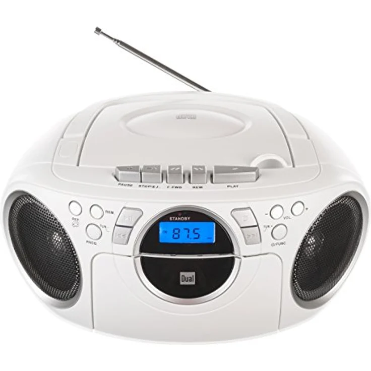 Dual P 70 Tragbares Radio mit UKW (FM), MW, CD-Player weiß – Bild 5