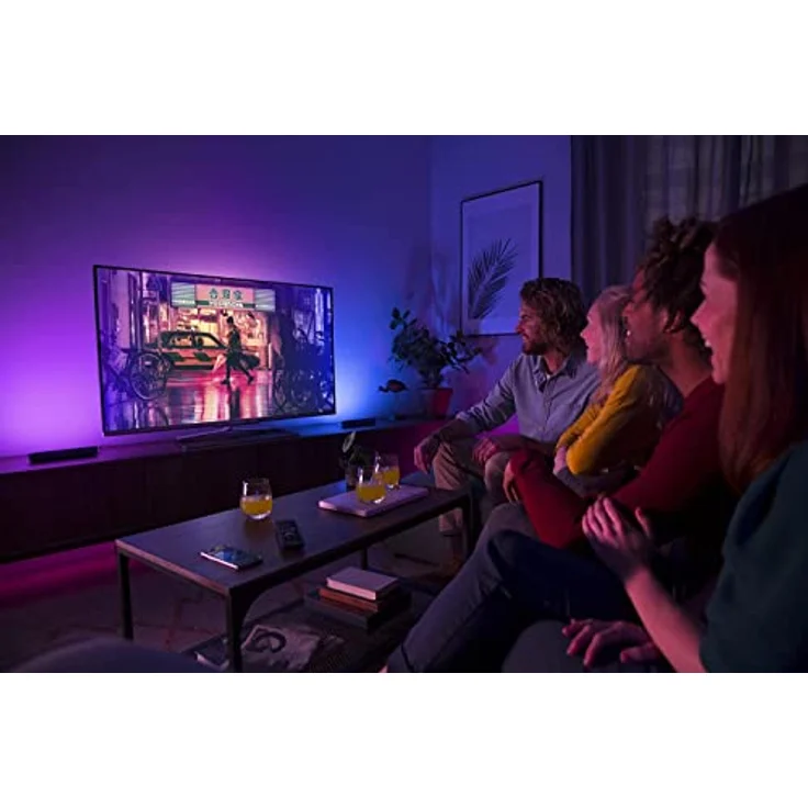 Philips Hue White and Color Ambiance Play Lightbar, dimmbar, bis zu 16 Millionen Farben, steuerbar via App, kompatibel mit Amazon Alexa, schwarz – Bild 6