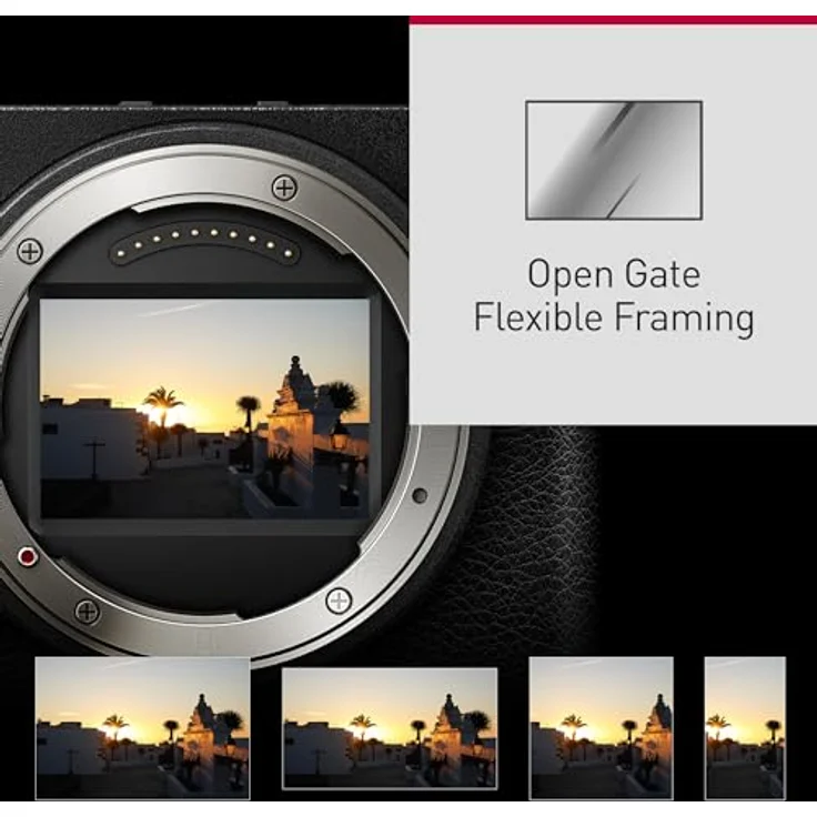 Panasonic Lumix DC-S9NE-K Vollformat Kamera, spiegellos, Open Gate Vlogging, 24,2 MP, 6K/4K, 779-Punkt-PDAF, Bildstabilisierung, LUT, 180°-Flex.-Monitor, 5 GHz WLAN, Schwarz, mit Objektiv S-R1840E. – Bild 4