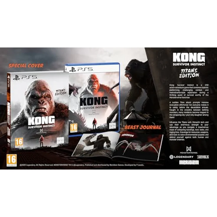 MDM MERIDIEM GAMES Kong: Survivor Instinct - Titans Edition [PEGI] (100% Uncut) - PS5-Spiel, Deutsch spielbar – Bild 3