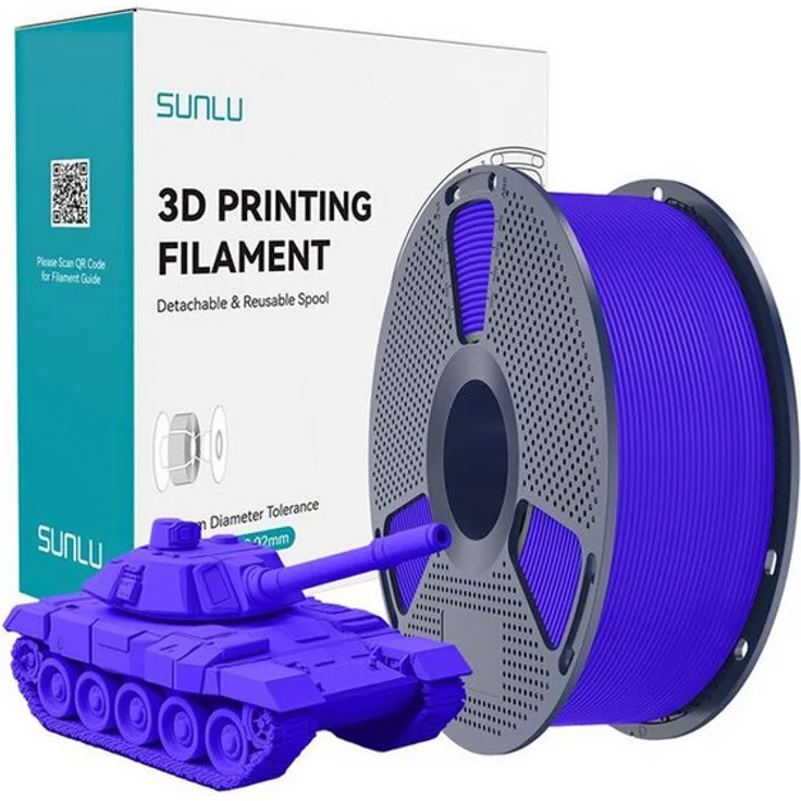 SUNLU PLA+ High Speed Filament 1,75 mm, 3D Druck Filament mit hoher Festigkeit und Schlagzähigkeit, 1 kg ролл