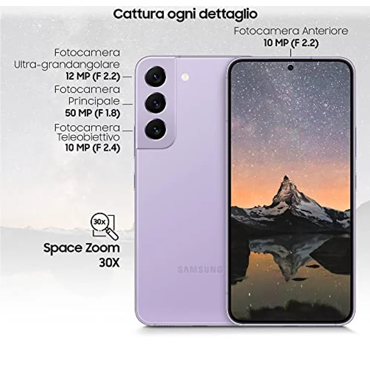 Samsung Galaxy S22 SM-S901BLVGEUE Smartphone 15.5 cm (6.1) Dual SIM Android 12 5G USB Type-C 8 GB 256 GB 3700 mAh Violet – Bild 5