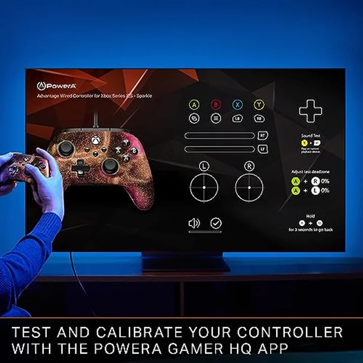 PowerA XB Controller Advantage wired Lumectra black - RGB-Beleuchtung, zusätzliche Funktionen, ergonomisches Design – Bild 8