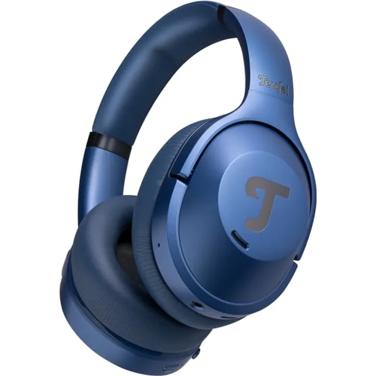 REAL BLUE NC 3 – Kabellose Over-Ear-Kopfhörer, ANC, Conversation Mode, 98h Akkulaufzeit, satter Tiefbass, Blau