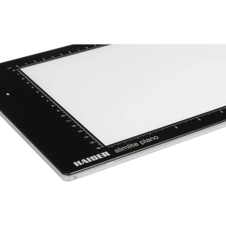 Kaiser Fototechnik 2453 LED-Leuchtplatte''slimlite plano'', 5000K, dimmbar, Netz- und Akkubetrieb, Leuchtfläche 22 x 16 cm schwarz - Preisvergleich – Bild 2