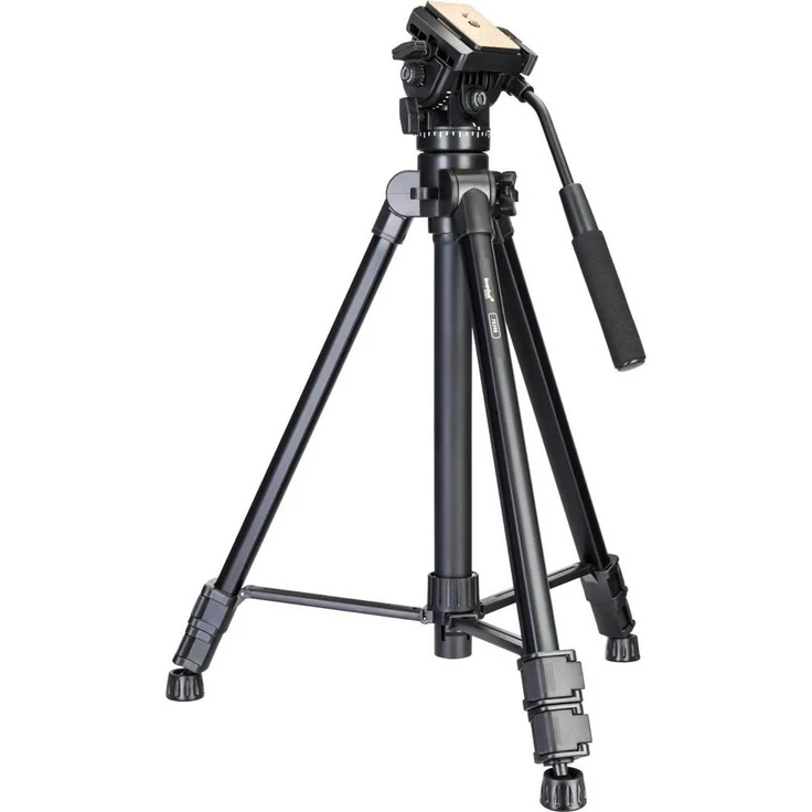 Levenhuk Level Plus VT20, Stativ aus Aluminium, Traglast bis 10 kg, max. Höhe 165 cm, schwarz