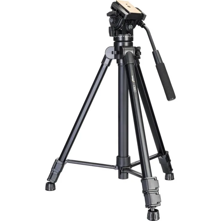 Levenhuk Level Plus VT20, Stativ aus Aluminium, Traglast bis 10 kg, max. Höhe 165 cm, schwarz