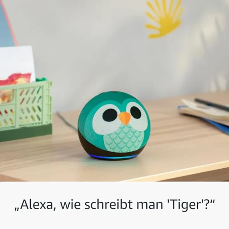 Amazon Echo Dot Kids (5. Gen), WLAN-Lautsprecher mit Bluetooth und Alexa, inkl. 1 Jahr Amazon Kids+, Blau – Bild 3