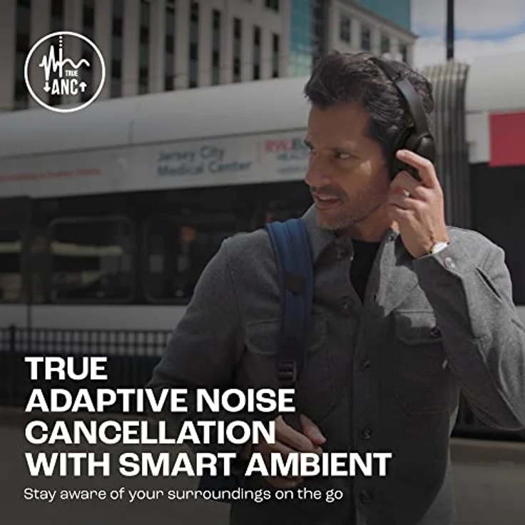 JBL Tour One M2 – Kabellose Over-Ear Kopfhörer – Bluetooth Kopfhörer mit Adaptivem Noise Cancelling in Schwarz – Bis zu 50 Stunden Wiedergabezeit mit nur einer Akkuladung – Bild 3