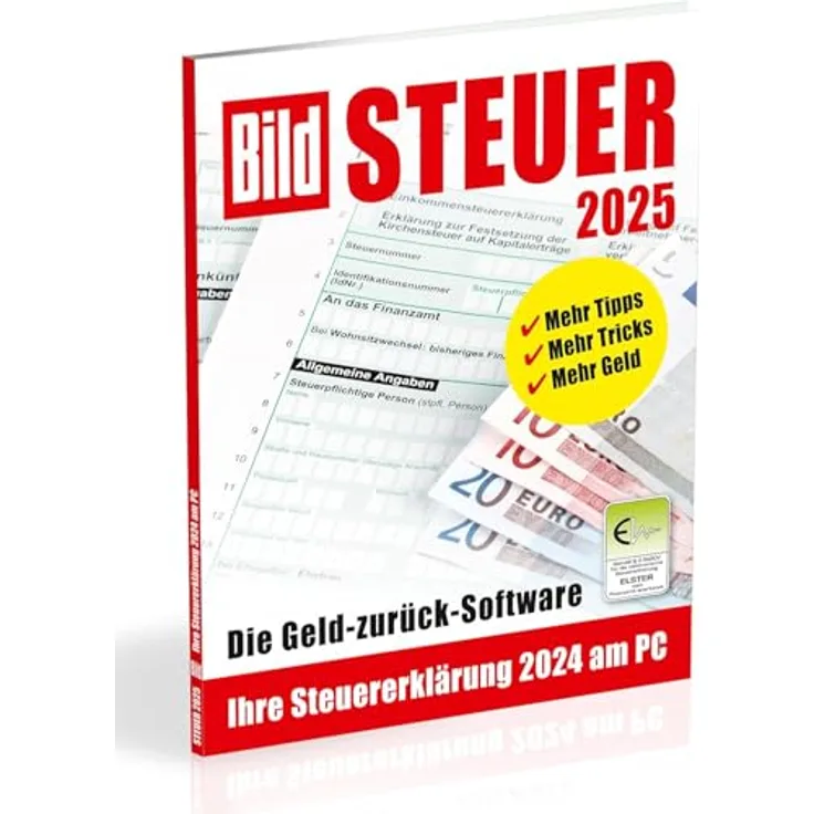 Wolters Kluwer BILD-Steuer 2024, Steuersoftware zur einfachen Steuererklärung, 1 Nutzer, max. 3 Installationen