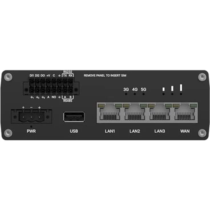 Teltonika RUTM55 (without PSU), 5G Router mit bis zu 3,4 Gbit/s, Dual-SIM, Ethernet, Schwarz – Bild 3