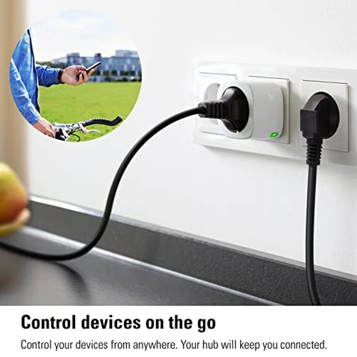 Eve Battery Smart Plug Set, 4 Stück, Matter-kompatibel, App- und Sprachsteuerung, keine Bridge nötig, weiß – Bild 5