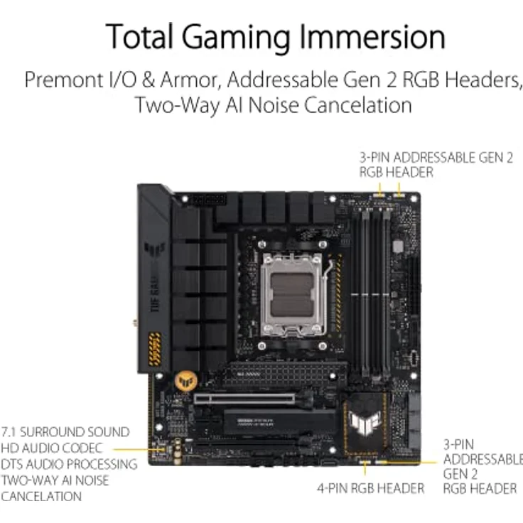 ASUS TUF GAMING B650M-PLUS WIFI Mainboard Sockel AMD AM5 – Bild 5