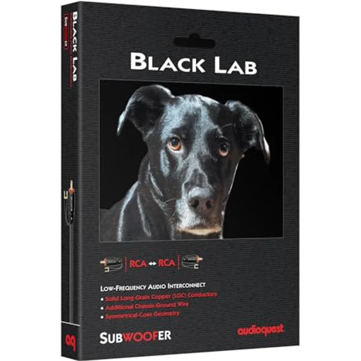 AudioQuest 2 m Black Lab Cinch-Kabel, Schwarz - Audiokabel (Cinch, RCA, Kupfer, 2 m) – Bild 3