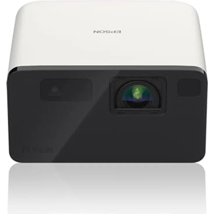 Epson EpicVision EF-21W tragbarer Mini-Laserprojektor, Full-HD 1.080, 3LCD, 1.000 Lumen, bis zu 150-Zoll-Projektionsfläche, Bluetooth-Lautsprecher, Chromecast, Google TV, weiß – Bild 1