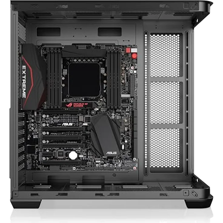 RAIJINTEK ATREUS BT7 Mid-Tower E-ATX PC-Gehäuse, gebogene Glasfront, 7 x 120 mm Infinity Mirror ARGB PWM Lüfter, hoher Luftstrom, vertikale und horizontale GPU-Unterstützung – Bild 3