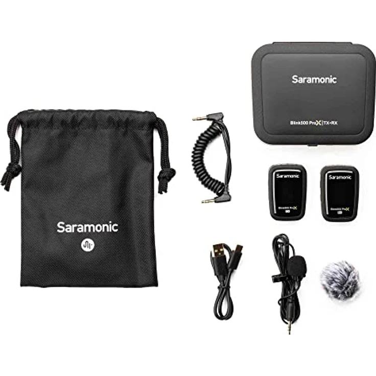 Saramonic BLINK500 Prox B1, Kabelloses Mikrofonsystem mit 2,4 GHz, 100 m Reichweite, ultra-niedrige Latenz und langer Akkulaufzeit – Bild 1